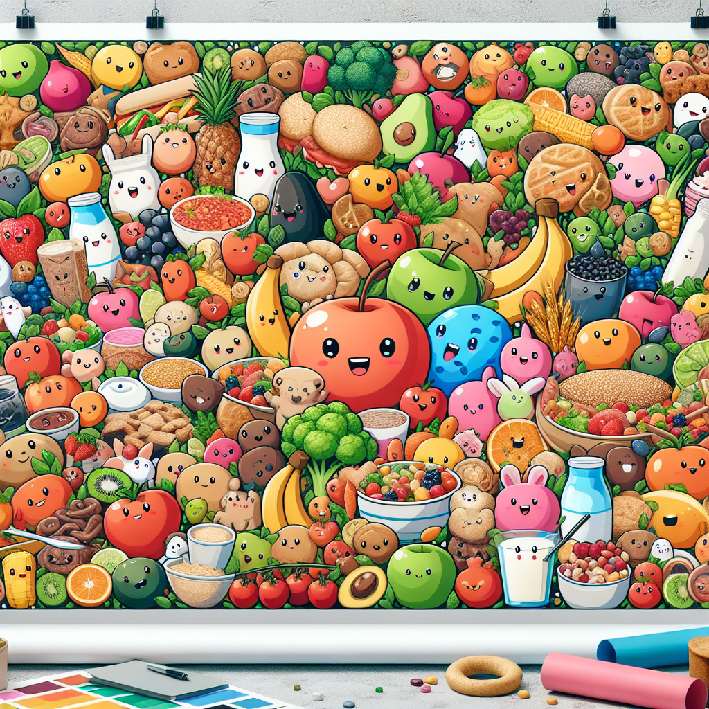 Inspirasi Poster Makanan Sehat yang Mudah Digambar untuk Anak-anak